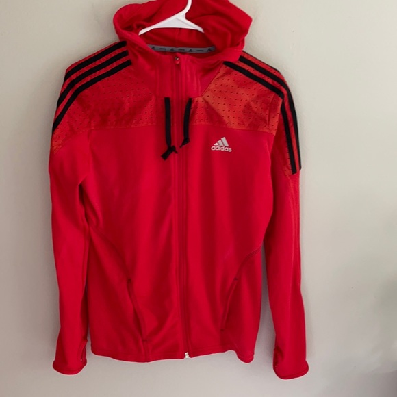 adidas Jackets & Blazers - Adidas running jacket small women’s zip up red